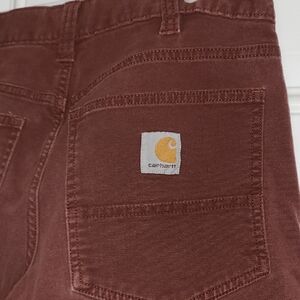Carhartt Men's Relaxed Jeans Dark Rust Brown (Or Muted Burgundy) 32 × 32